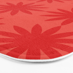 Red star flower Bath Mat Gallery Image 3