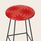 Red star flower Stool Gallery Image 2