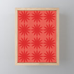 Red star flower Mini Art Print Gallery Image 1