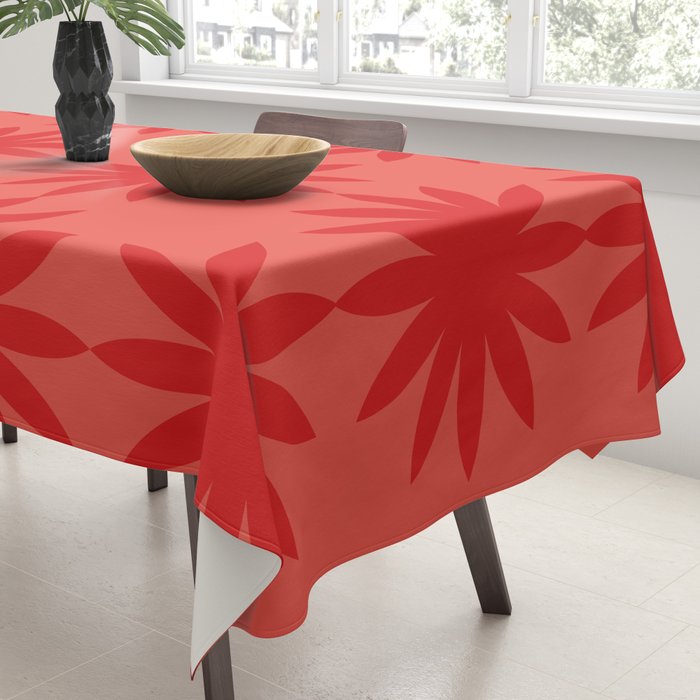 Red star flower Tablecloth Gallery Image 3