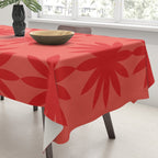 Red star flower Tablecloth Gallery Image 3