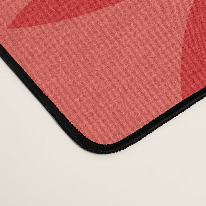 Red star flower Desk Mat Gallery Image 4