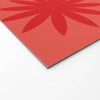 Red star flower Welcome Mat Gallery Image 2