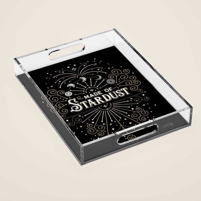 Made of Stardust - Black & Gold Palette Acrylic Tray Gallery Image 1