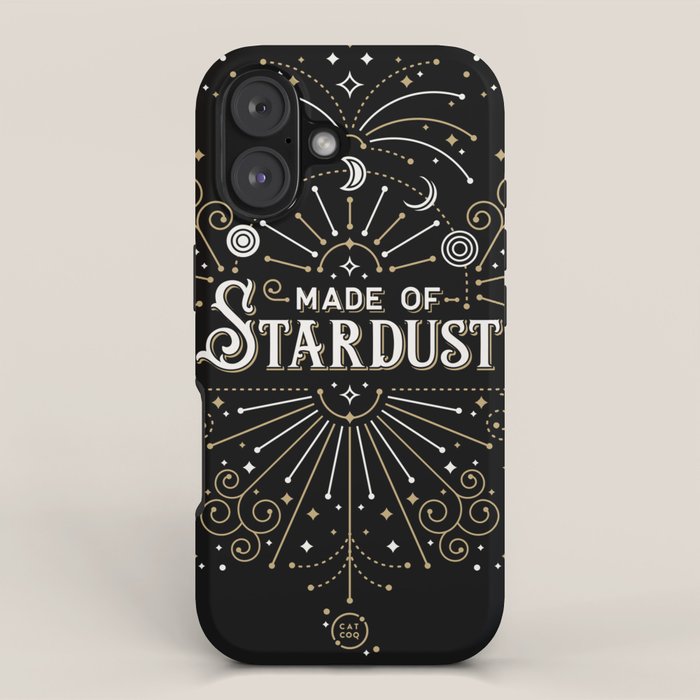 Made of Stardust - Black & Gold Palette iPhone Case Gallery Image 1