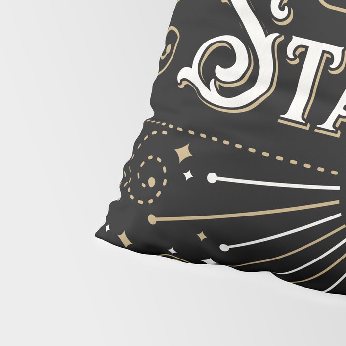 Made of Stardust - Black & Gold Palette Pillow Sham Gallery Image 4