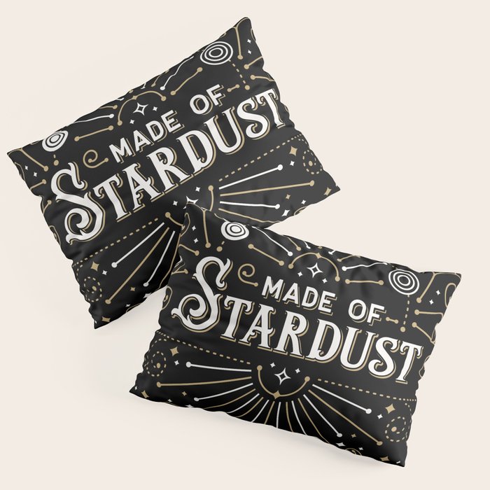 Made of Stardust - Black & Gold Palette Pillow Sham Gallery Image 1