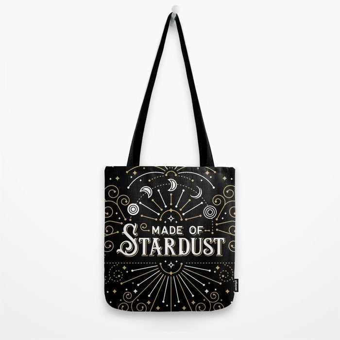 Made of Stardust - Black & Gold Palette Tote Bag Gallery Image 2