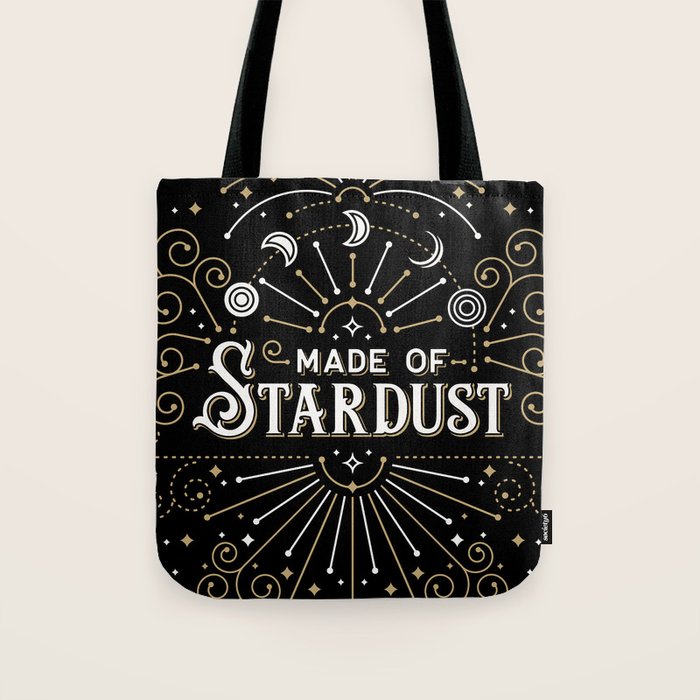 Made of Stardust - Black & Gold Palette Tote Bag Gallery Image 1