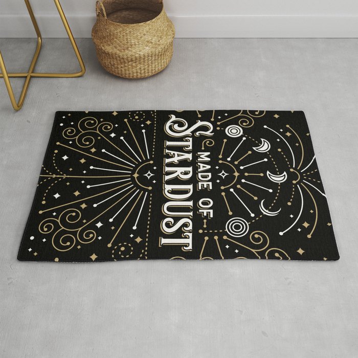 Made of Stardust - Black & Gold Palette Rug Gallery Image 1
