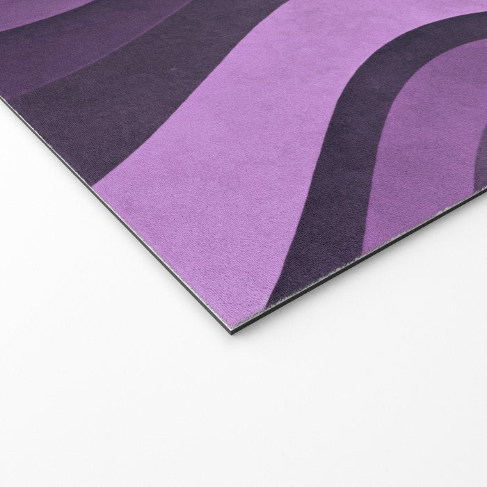 Wavy Watercolor Groovy Purple Shapes Welcome Mat Gallery Image 2