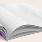 Wavy Watercolor Groovy Purple Shapes Notebook Gallery Image 2