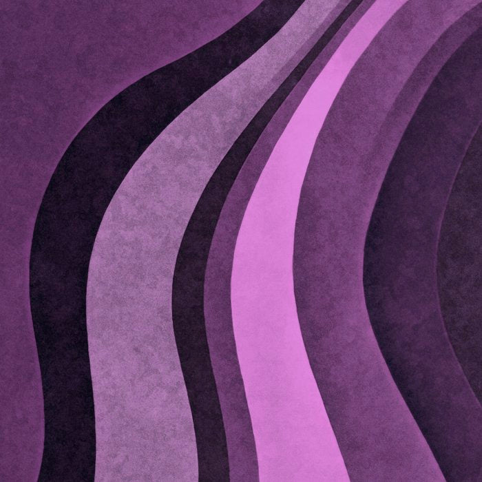 Wavy Watercolor Groovy Purple Shapes Coffee Mug Gallery Image 2