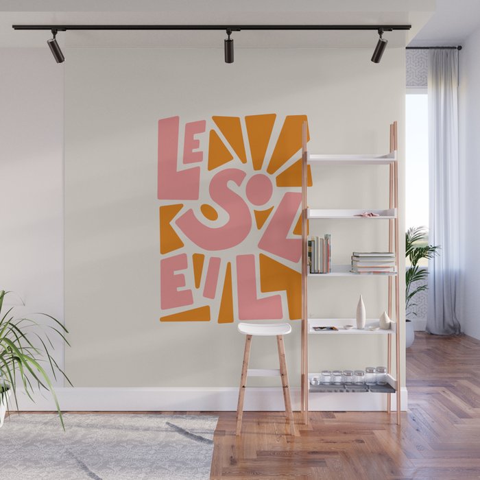 Le Soleil French Sun Wall Mural Gallery Image 1