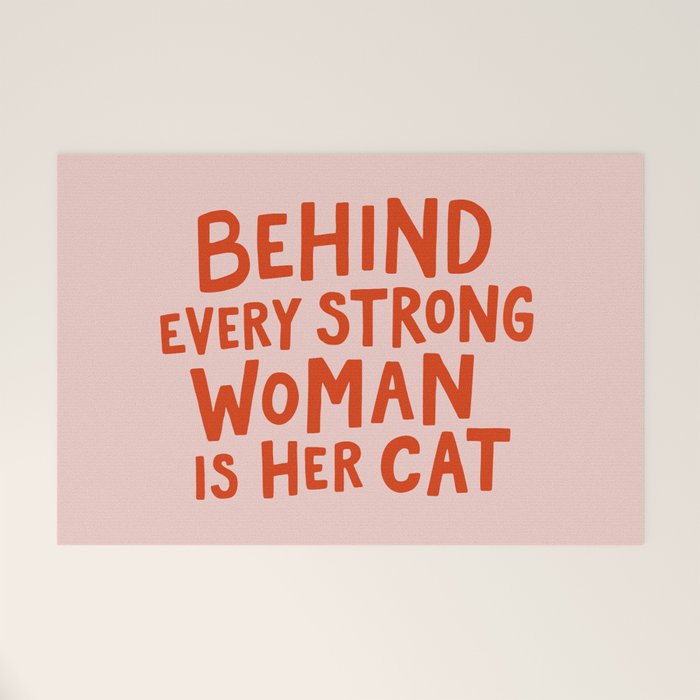 Behind Every Strong Woman Welcome Mat Gallery Image 1