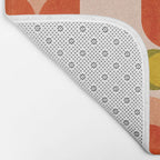 retro tulips midcentury Bath Mat Gallery Image 2