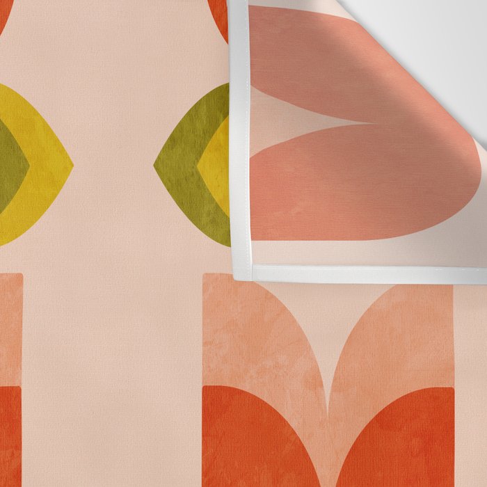 retro tulips midcentury Wall Tapestry Gallery Image 3