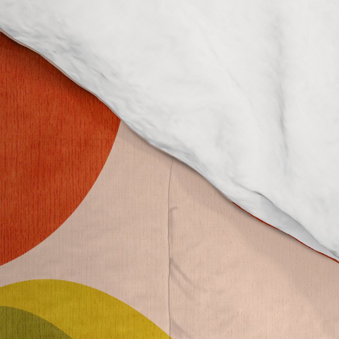 retro tulips midcentury Comforter Gallery Image 4