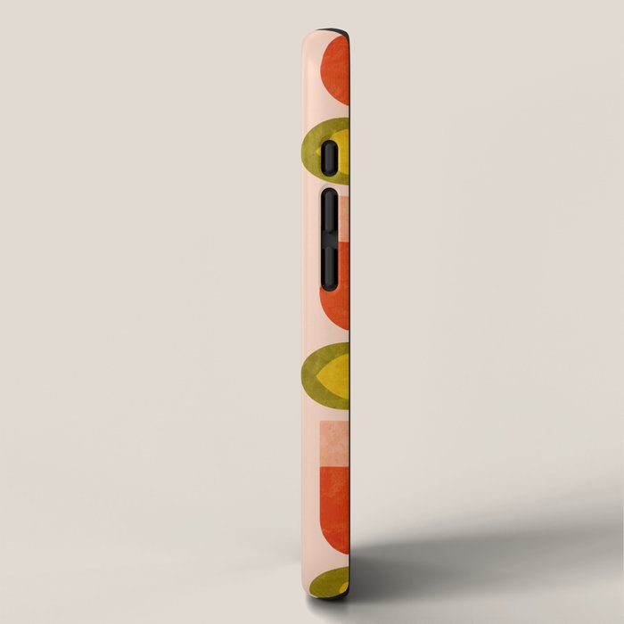 retro tulips midcentury iPhone Case Gallery Image 2