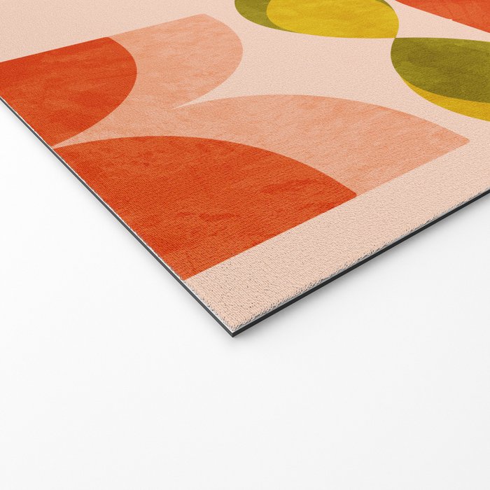 retro tulips midcentury Welcome Mat Gallery Image 2