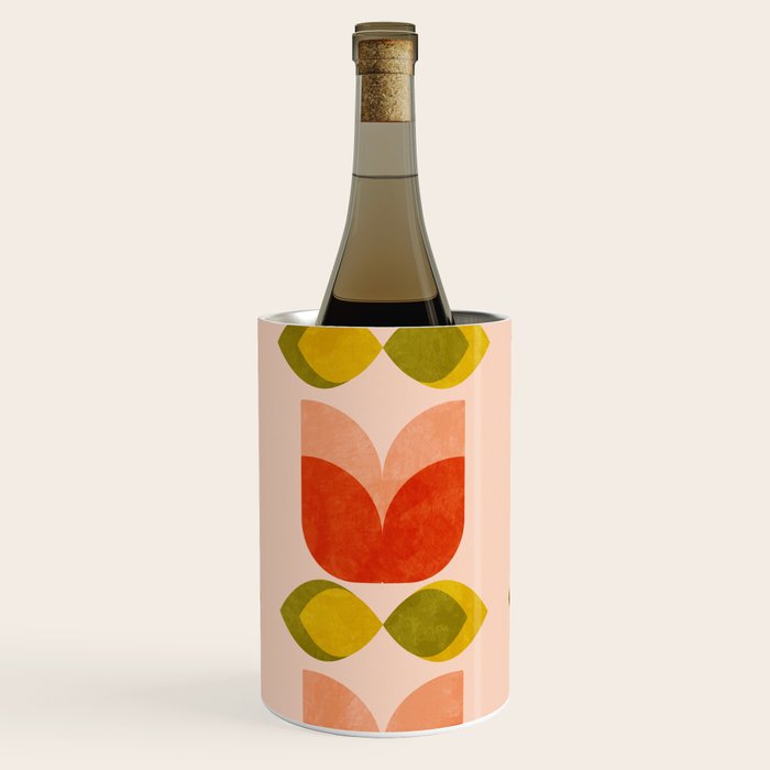 retro tulips midcentury Wine Chiller Gallery Image 1