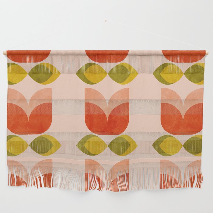retro tulips midcentury Wall Hanging Gallery Image 1