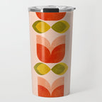 retro tulips midcentury Travel Mug Gallery Image 1