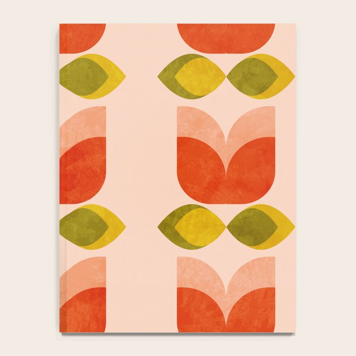 retro tulips midcentury Notebook Gallery Image 4