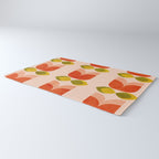 retro tulips midcentury Rug Gallery Image 3