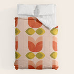retro tulips midcentury Comforter Gallery Image 6
