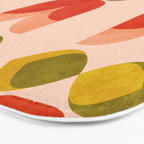 retro tulips midcentury Bath Mat Gallery Image 3