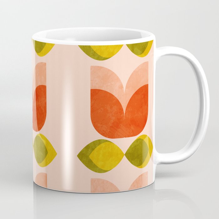 retro tulips midcentury Coffee Mug Gallery Image 1