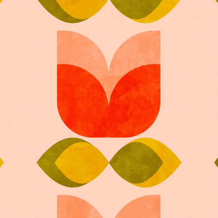 retro tulips midcentury Coffee Mug Gallery Image 2