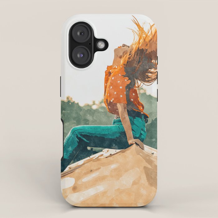 Live Free, Freedowm Woman Empower Painting, Fashion Female Human Rights iPhone Case Gallery Image 1