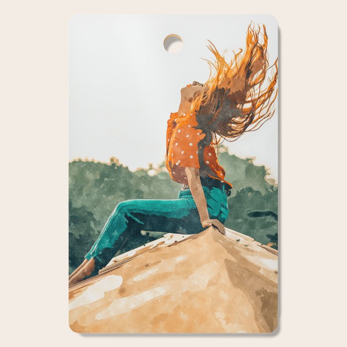 Live Free, Freedowm Woman Empower Painting, Fashion Female Human Rights Cutting Board Gallery Image 1