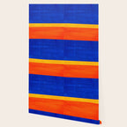 Wide Awake Blue Yellow And Orange Colorfield  Wallpaper Gallery Image 2