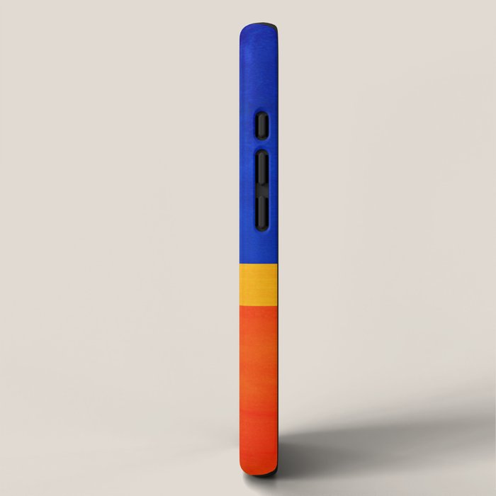 Wide Awake Blue Yellow And Orange Colorfield  iPhone Case Gallery Image 2
