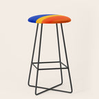 Wide Awake Blue Yellow And Orange Colorfield  Stool Gallery Image 1