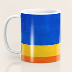 Wide Awake Blue Yellow And Orange Colorfield  Coffee Mug Gallery Image 3