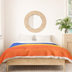 Wide Awake Blue Yellow And Orange Colorfield  Duvet Cover Gallery Image 3