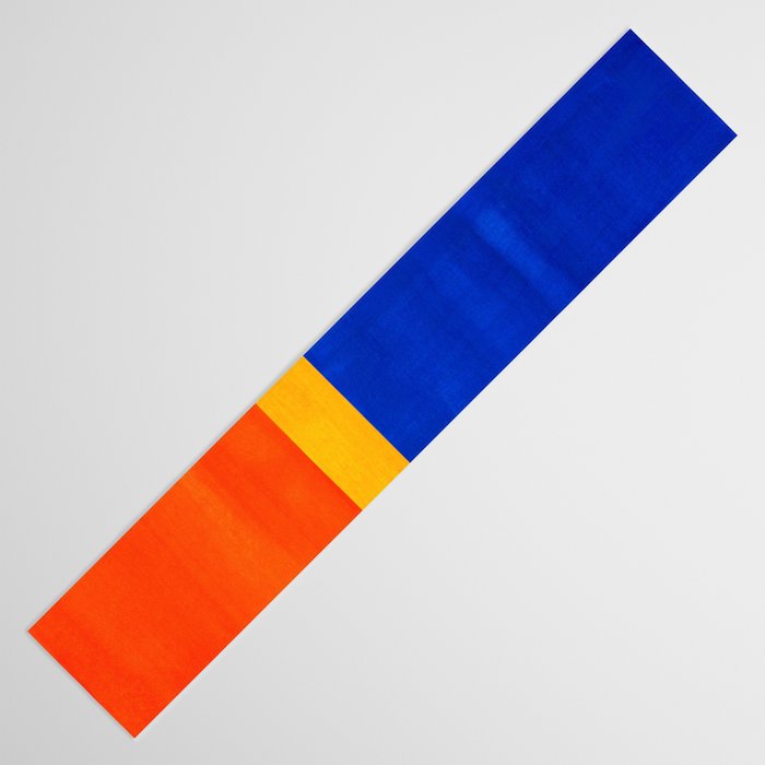 Wide Awake Blue Yellow And Orange Colorfield  Table Runner Gallery Image 3