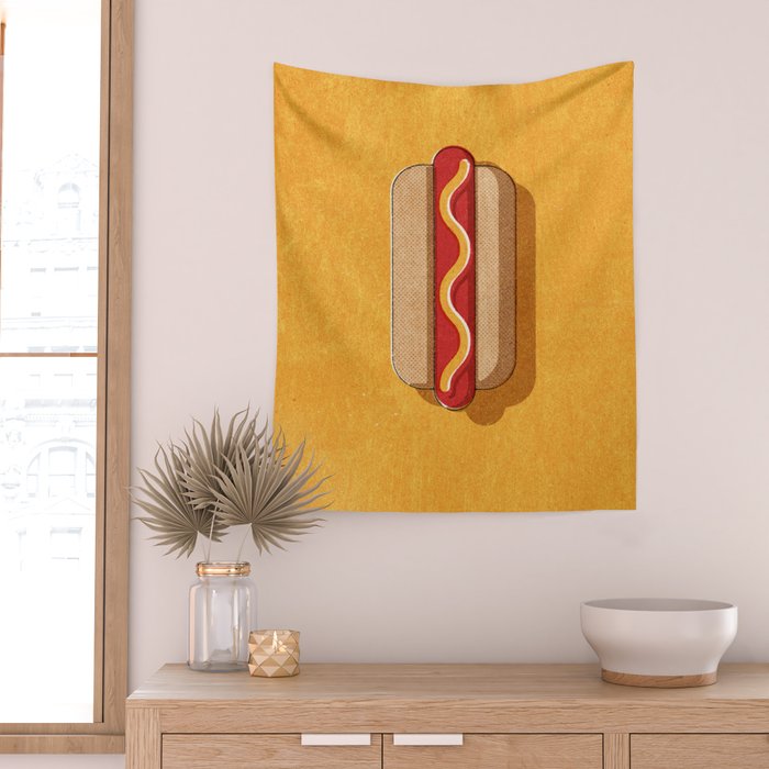 FAST FOOD / Hot Dog Wall Tapestry Gallery Image 2