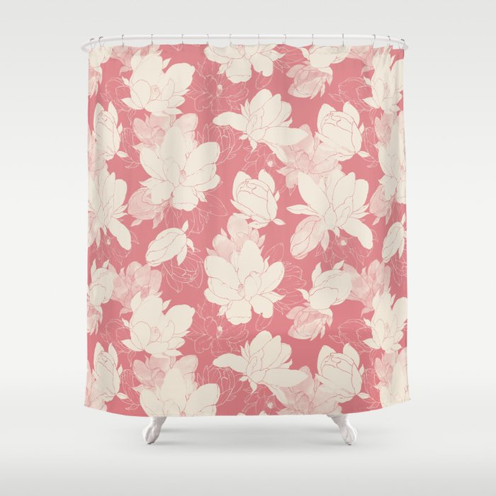 Big floral blossoms-SSF Shower Curtain Gallery Image 1