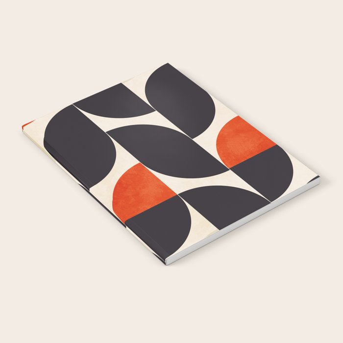 bauhaus mid century shapes abstract Notebook Gallery Image 2