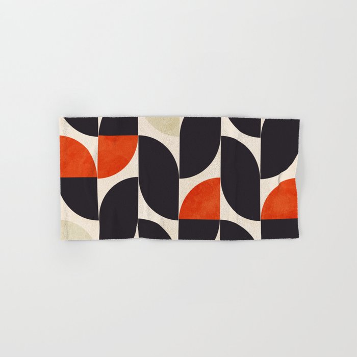 bauhaus mid century shapes abstract Bath Towel Gallery Image 1