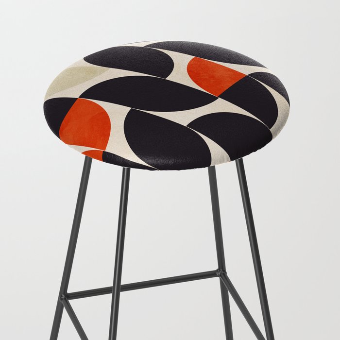 bauhaus mid century shapes abstract Stool Gallery Image 2