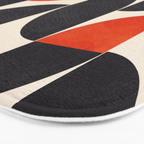 bauhaus mid century shapes abstract Bath Mat Gallery Image 3