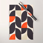 bauhaus mid century shapes abstract Wrapping Paper Gallery Image 1