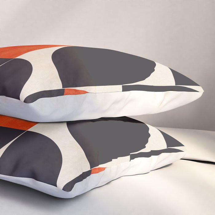 bauhaus mid century shapes abstract Pillow Sham Gallery Image 3