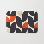 bauhaus mid century shapes abstract Bath Mat Gallery Image 1